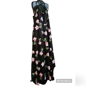 Black Floral Maxi